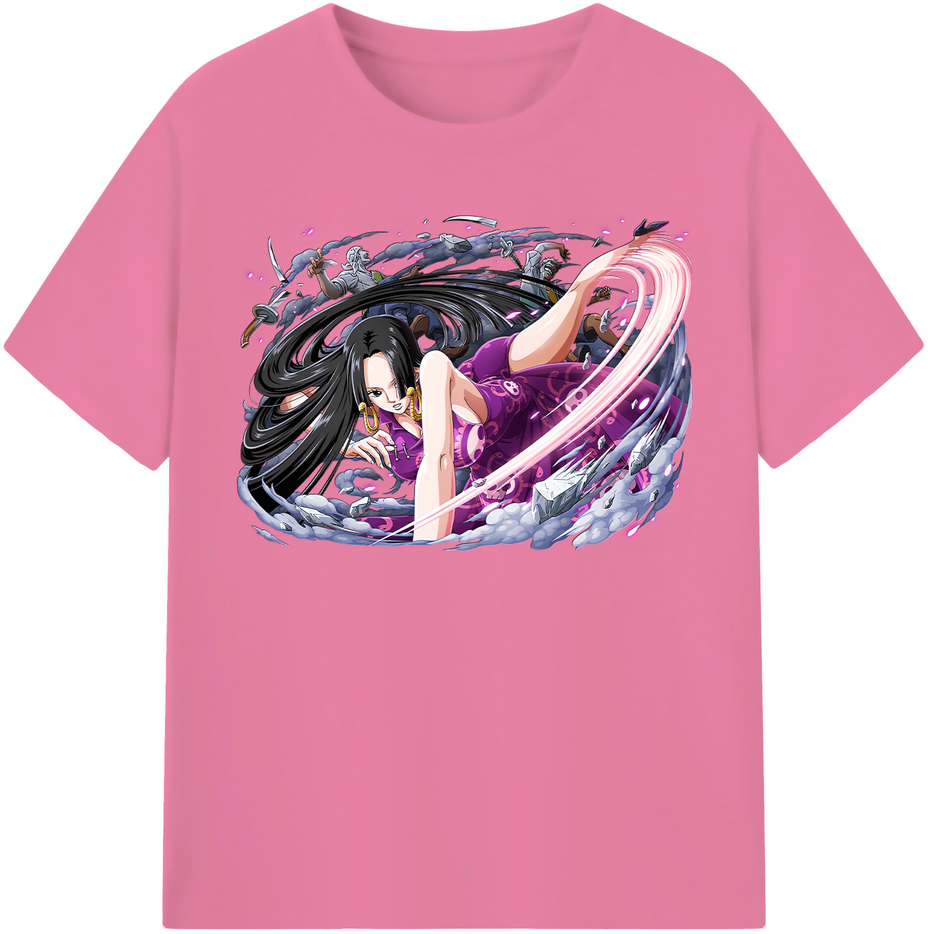 ワンピース ボア・ハンコック ONE PIECE Boa·Hancock 綿100％半袖Tシャツ（フロントプリント）